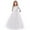White, variant on Celivon Vintage Girls' Dresses Performance Tutu Formal Princess Flower Lace Wedding Bowknot Dress Chic Outdoor Leisure,2-14Y