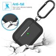 thumbnail image 4 of Étui pour Airpods Pro, Étui de Protection en Silicone pour Airpods Pro (Voyant avant Visible) Noir, 4 of 8