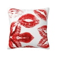 thumbnail image 1 of ZICANCN Decorative Throw Pillow Covers , Red Lipstick Couch Sofa Decorative Knit Pillow Covers for Living Room Farmhouse 18"x18", 1 of 8