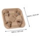thumbnail image 2 of unbranded 25Ud Porta Descartables De Papel Pulpina Khaki Para Café Y Bebidas, 2 of 8