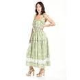thumbnail image 2 of Vestido campesino Roman Fashion /Juvenil, 12187 (Verde cuadros) verde CH, 2 of 6