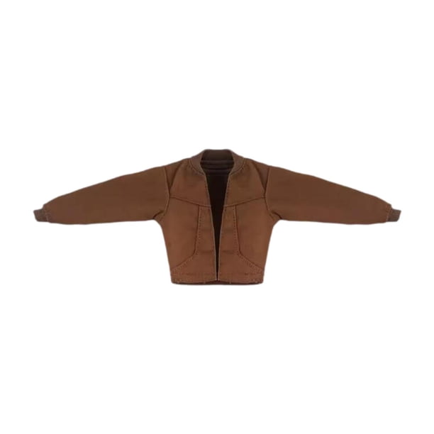 Figura de Acción Masculina a Escala 1:12 CUTICAT Chaqueta Miniropa Ropa de Vestir Abrigo Accesorios Marrón