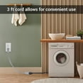 thumbnail image 2 of Clear Power 3ft 14/3 Gray Air Conditioner/Major Appliance Indoor Extension Cord, Grounded Flat Plug, Perfect for AC Units and Major Appliances, DCIC-0001-DC, 2 of 6