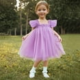 thumbnail image 2 of Posijego Toddler Baby Girls Mesh Dresses Layered Tulle Dresses Birthday Party Princess Dresses Size 0-8 Years, 2 of 6