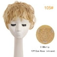 thumbnail image 3 of Haut de Perruque Court pour Cheveux Bouclés Pièce de Perruque Simulée pour Femmes d'Âge Moyen, 3 of 4