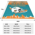 thumbnail image 2 of Custom Miami Blanket Personalized Throw Blankets Name and Number for Men Women Boy Football Style Decor Gifts, 2 of 6