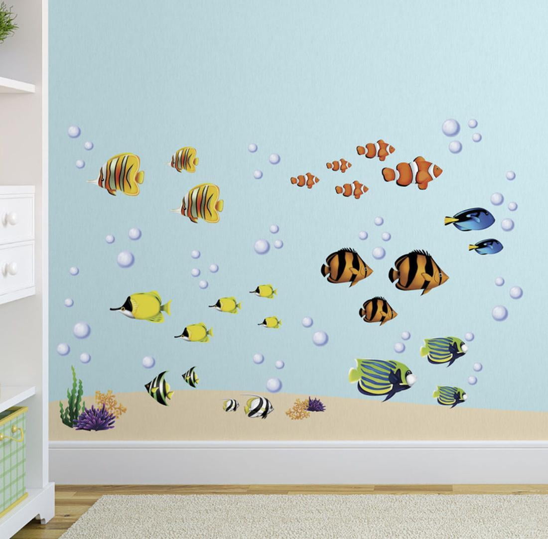 Tropical Coral Reef Wall Stickers Decals 
