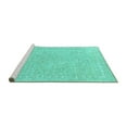 thumbnail image 2 of Ahgly Company Machine Washable Indoor Rectangle Oriental Turquoise Blue Industrial Area Rugs, 8' x 10', 2 of 4