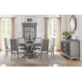 thumbnail image 3 of HomeRoots 347369 54 x 54 x 30 in. Salvaged Natural Wood Poly-Resin Dining Table, 3 of 3