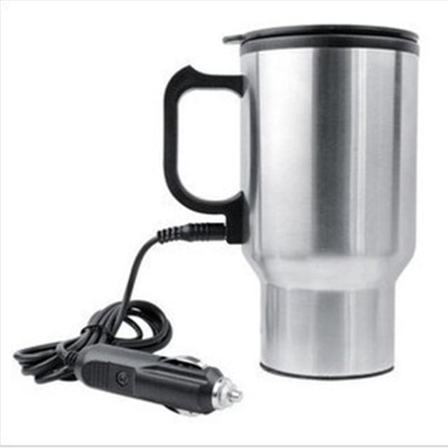 ITFABS Voiture Chauffage Tasse Voyage Isolation Gobelet avec Trop-Plein Couvercle Poignée Tasse