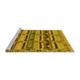 thumbnail image 2 of Ahgly Company Machine Washable Indoor Rectangle Oriental Yellow Industrial Area Rugs, 5' x 7', 2 of 4