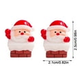 thumbnail image 3 of Christmas Decoration Mini Resin Santa Claus Miniatures Figures Tiny Decor Gifts for Snow Globe Xmas Home Party Cake Toppers Decor (A), 3 of 6