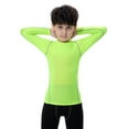 thumbnail image 2 of Kids Boys Compression Base Layers Quick Dry Long Sleeve Sports T-Shirts, 2 of 3
