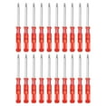 thumbnail image 1 of Uxcell 20pcs PH00 Mini Destornillador Phillips #00 2.6" Longitud Destornilladores 1.3" Acero al Carbono con Mango Ergonómico para Reparaciones de DIY, Rojo, 1 of 7