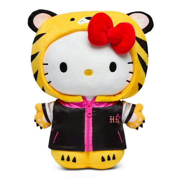 Kidrobot Sanrio Interactive Plush 13" Hello Kitty Tiger with Removable Jacket Plush Toy