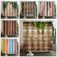 thumbnail image 2 of Vintage Style Shower Curtain Retro Wooden Door Rustic Old Vintage Barn door Waterproof Polyester Fabric Bathroom Dector Curtain, 2 of 7