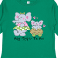 thumbnail image 4 of Inktastic Elephant Future Big Sister Girls Long Sleeve Toddler T-Shirt, 4 of 5