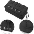 thumbnail image 3 of YWC-Molle Pouch Tactical EDC Bag Utility Admin Pouch Water Resistant Tool Pouch Belt Pouch Molle Attachment Pouches (Black - 2 Pack), 3 of 4