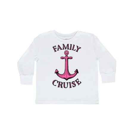 

Inktastic Family Cruise pink ship anchor Gift Toddler Boy or Toddler Girl Long Sleeve T-Shirt