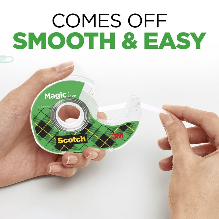 Scotch, Magic Tape Dispenser, 3/4 in. x 650 in., 6 Dispensers