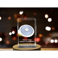 thumbnail image 3 of Discus Thrower 3D Engraved Crystal Award - Elegant Desktop Trophy for Disc Throw Athletes, 3 of 6