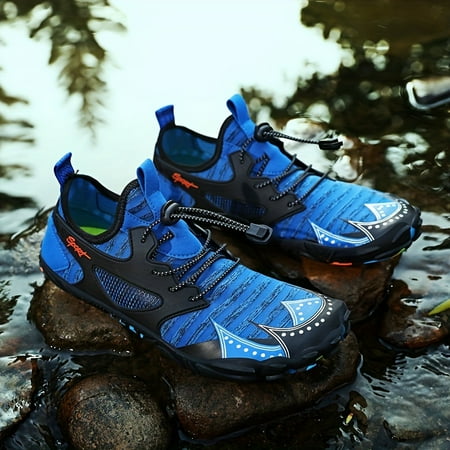 

Men s Bare Water Shoes With Adjustable Buckle For Men s Summer Beach Breathable Quick Dry Non Slip Walking/Pool Swimming/Outdoor Activities