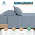 thumbnail image 6 of Casa Platino 600 TC 100% Cotton Twin XL Bed Sheet Set - Fully Elasticized, Soft & Comfortable Cotton Sheets, Perfect for Dorm Rooms - French Blue, 6 of 7