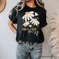 thumbnail image 5 of Have a Good Daisy T-Shirt, Black Floral Tee with Positive Retro Vibes, 5 of 6