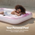 thumbnail image 2 of Tumbona inflable de bronceado para piscina Float SLOOSH de mármol rosa, 2 of 7