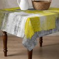 thumbnail image 4 of Yellow Grey Table Cloth Waterproof Tablecloths, Abstract Art Oil Painting Modern Geometric Tablecloth Dining Table Cover for Kitchen Party Tabletop Outdoor, Square Tablecloth 54x54 Inch, 4 of 9