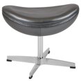 thumbnail image 3 of Gray LeatherSoft Saddle Ottoman Footrest, 3 of 3