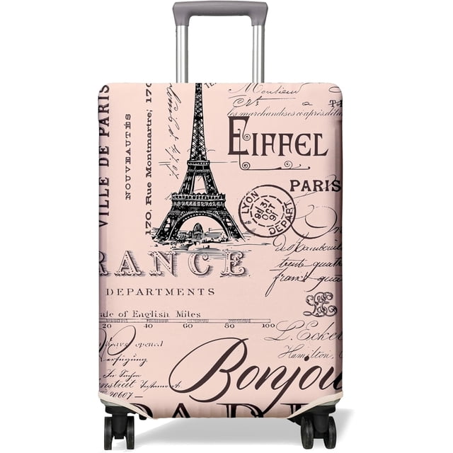 Travel Luggage Cover Suitcase Protector Fits 18-32 Inch Luggage Wheel Covers Patterned Travel Related Items Flower Luggage Protector Elastic Luggage Anti-scratch Suitcase Cover L