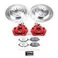 thumbnail image 2 of PowerStop Rear Z36 Truck & Tow Brake Pad and Rotor Kit with Red Powder Coated Calipers Fits: LINCOLN Select Models KC8846A-36, 2 of 4