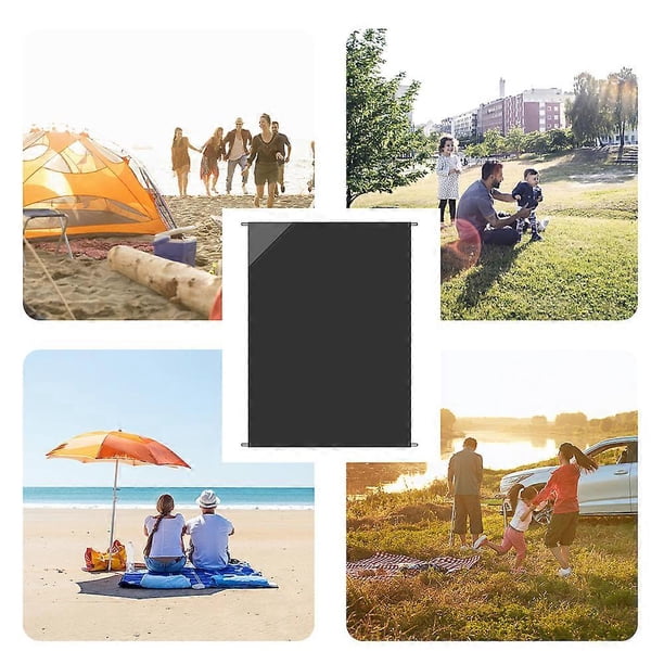 Ultralight Water Resistant Camping Mat with Triangle Pocket Sand Free Beach Mat Picnic Blanket Sandproof Beach Blanket