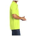 thumbnail image 3 of Yellow Rooster Men's Core Blend Jersey Knit Polo Safety Green L, 3 of 6