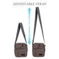 thumbnail image 4 of LAVA Small Canvas Crossbody Bag for Men Women Multi- Pockets Shoulder Purse Vintage Messenger Bags for Travel Work Business Gray, 4 of 11