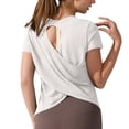 thumbnail image 2 of Warop Women's Slim-Fit Quick-Dry T-Shirt, Round Neck Yoga Top with Moisture-Wicking Fabric for Sports, Workout, and Casual Wear, 2 of 8