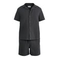 thumbnail image 3 of No Boundaries Men's & Big Men's Short Sleeve Textured Waffle Shirt, Sizes XS-5XL, 3 of 5