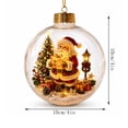 thumbnail image 4 of Glowing Christmas Story Ornament, Light-Up Mini Holiday Scene with Warm LED Light, Festive Keepsake Gift for Home Christmas Party Decoration, 4 of 6