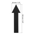 thumbnail image 2 of Uxcell 4x1" Arrow Sticker Directional Sign Adhesive Removable Floor Decal Black 6Set / 36Pieces, 2 of 6