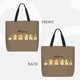 thumbnail image 2 of Disketp Hello Spring Sunflower Gnomes Bolsa Tote de Lona para Mujer, Bolso de Hombro y Cruzado con Cierre de Cremallera, 2 of 7