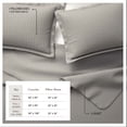 thumbnail image 3 of Solid Quilt Set - Lightweight, Soft, All-Season - 3-Piece Reversible Channel Stitched Bedding Set (King / California King, Ash Grey), 3 of 6
