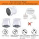 thumbnail image 2 of Fundas de silicona para patas de silla, reducción de ruido y prevención de rayones para facilitar el movimiento de muebles en pisos de madera, 36 protectores transparentes, 2 of 4
