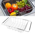 thumbnail image 1 of Cesta Organizadora De Almacenamiento Para Congelador, Organizador De Congelador Expandible Con Soporte De Carga De 20KG, Acero Inoxidable De Fondo Plano Para Baños, 1 of 7