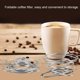 thumbnail image 4 of Juego de 2 filtros de café plegables y reutilizables de acero inoxidable para la cocina del hogar (L+S) JAMW Sencillez, 4 of 5