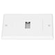 thumbnail image 2 of Placa de pared con interfaz Multimedia HD 4K, placa de pared AV de fácil instalación con Cable para cine en casa, 2 uds., 2 of 5