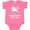 thumbnail image 3 of Inktastic Mommom and Poppop Love Me Unicorn Girls Baby Bodysuit, 3 of 5