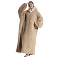 thumbnail image 4 of Wearable Blanket Hoodie for Women Men Adult Oversized Hooded Blanket Cozy Sweater Super Soft Comfortable Wearable Blanket with Sleeves Hoodie Sweatshirt with Pockets, 4 of 4