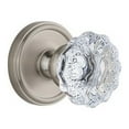 thumbnail image 4 of Grandeur Geofon_Prv_238 Georgetown Solid Brass Rose Privacy Door Knob Set - Grey, 4 of 7