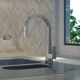 thumbnail image 4 of Lulani Santorini Stainless Steel 1-Handle Pull-Down Kitchen Faucet (No Spray Feature) - Brushed Stainless, 4 of 5